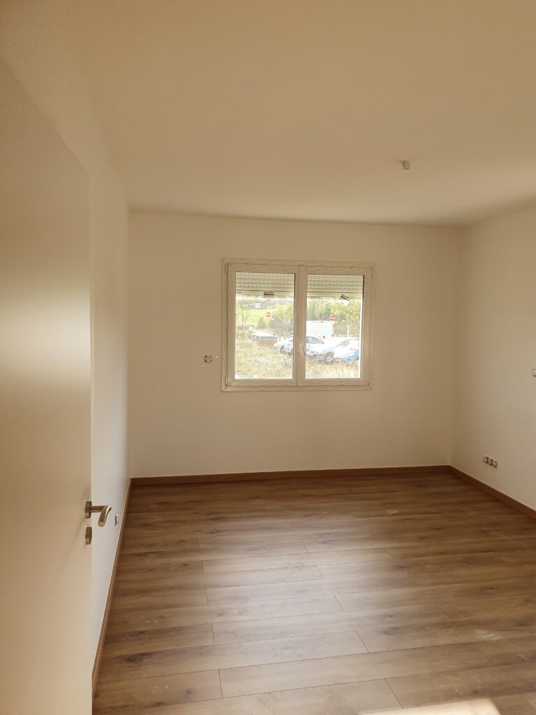rénovation d'une pièce parquet et plâtrerie